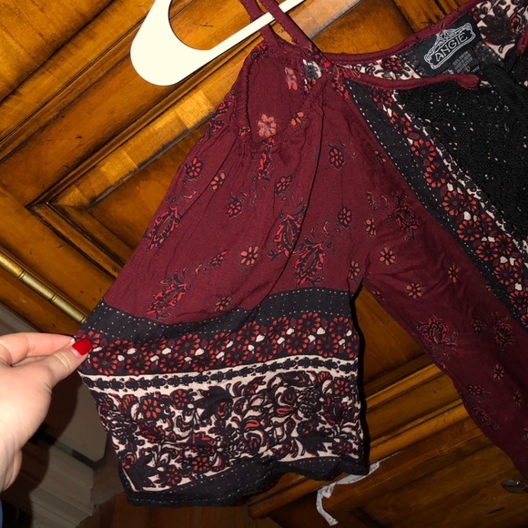 Francesca’s Open Shoulder Dress - Picture 2 of 5